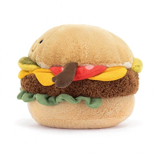 Peluche Burger - Jellycat 4 Peluche Burger - Jellycat – Image 2